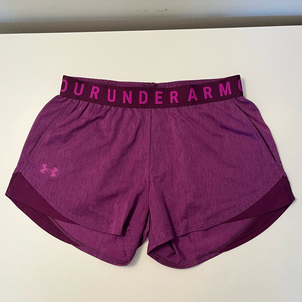 Purple Under Armour running shorts size xs